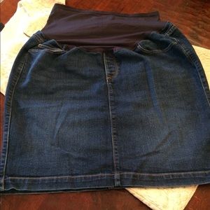 Maternity Denim Skirt